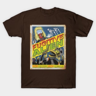 Mystery Science Rusty Barn Sign 3000 - Fugitive Alien T-Shirt